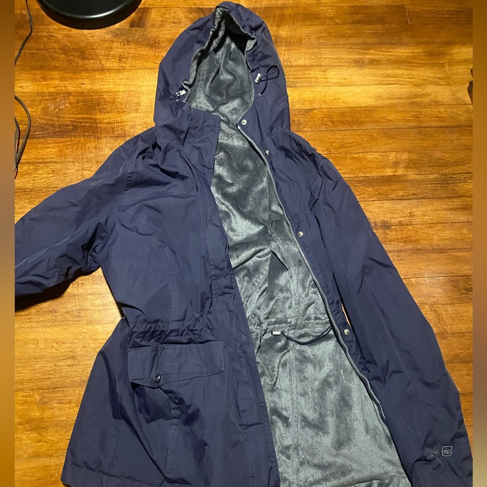Fleece lined rain jacket Free Country women’s Small